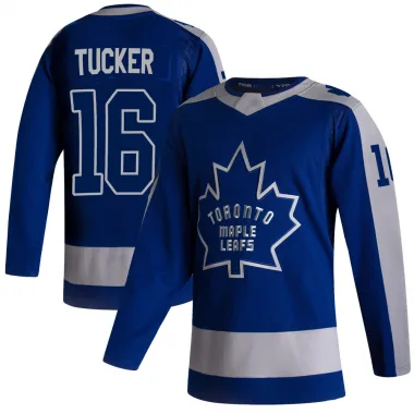 Authentic Darcy Tucker Blue Toronto Maple Leafs 2020/21 Reverse Retro Jersey - Men's
